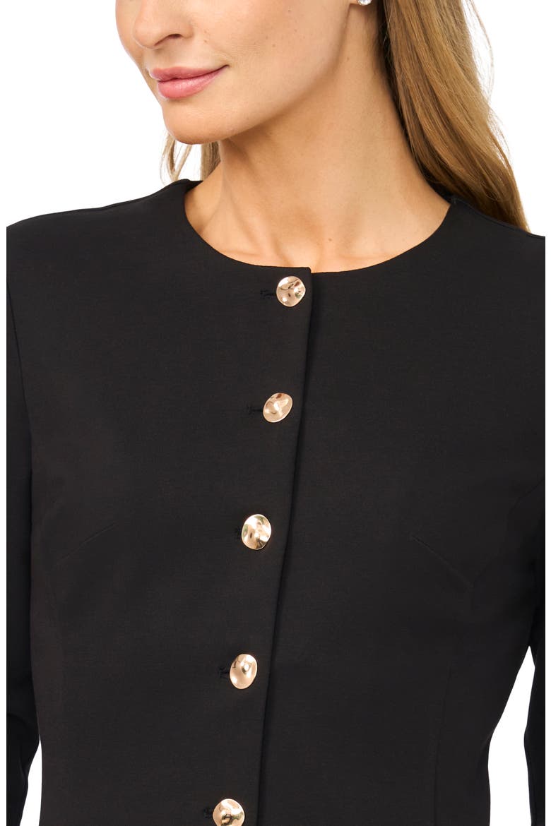 Ponte Minidress with Combo Ruffle