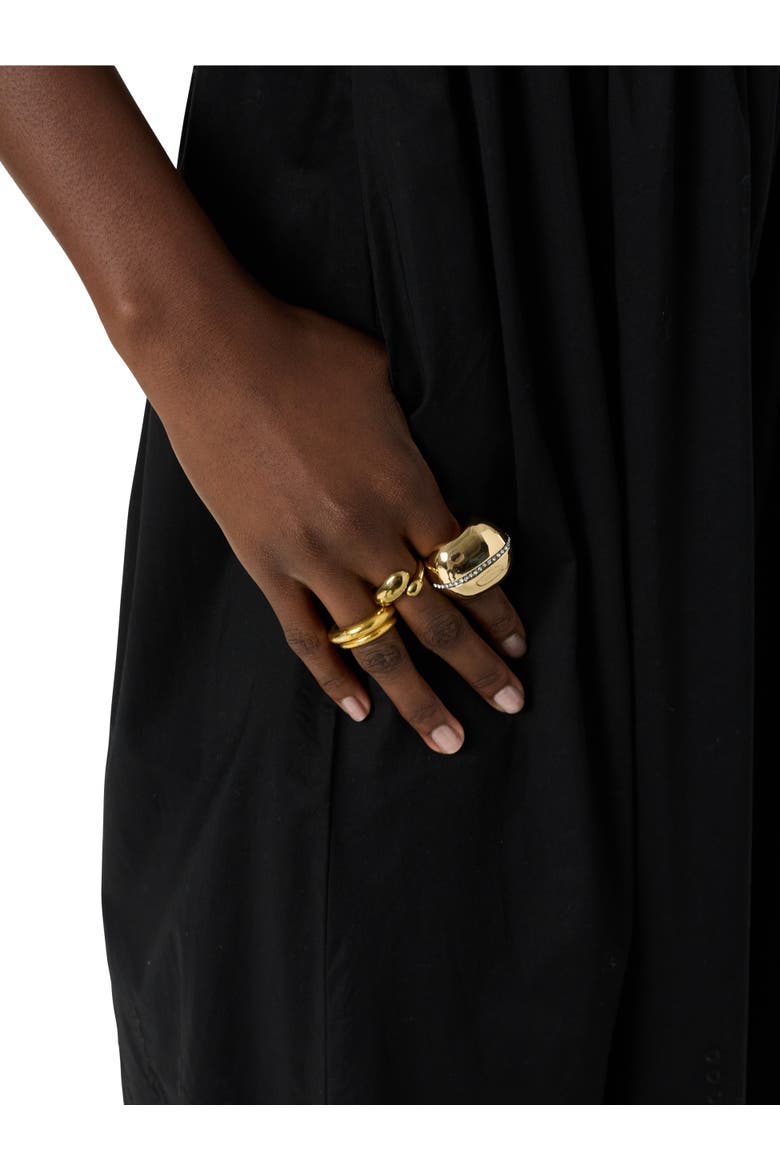 Rynah Scalloped Detail Midi Dress