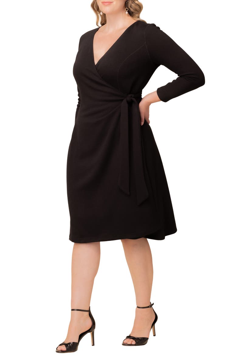London Wrap Sweater Dress