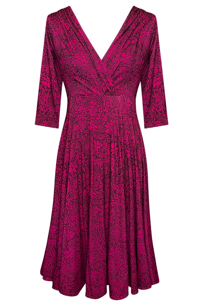 Sculpted Fit Flare Midi Dress