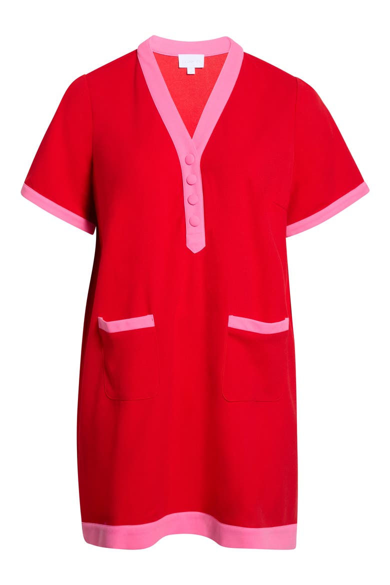 Durmela Contrast Shift Minidress