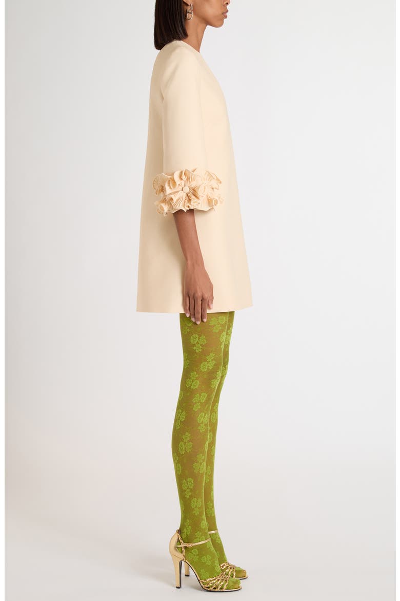 Solid Crepe Couture Minidress