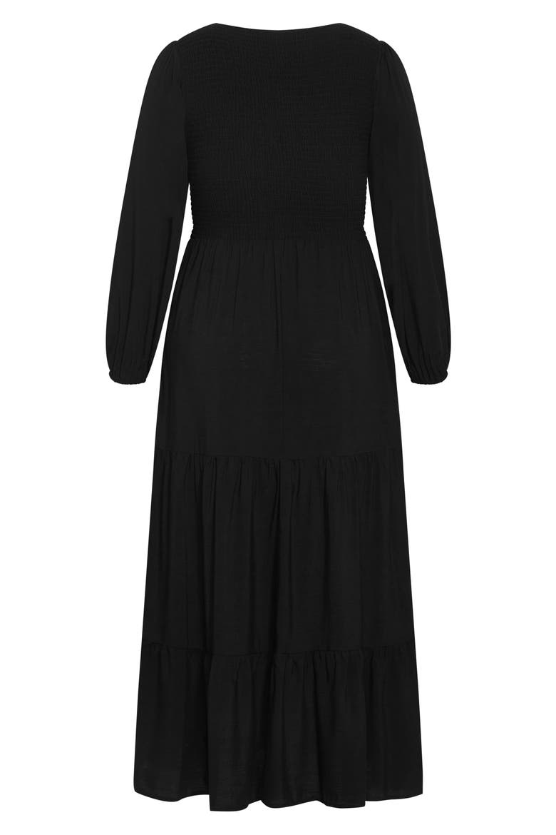 Athena Freya Long Sleeve Tiered Maxi Dress