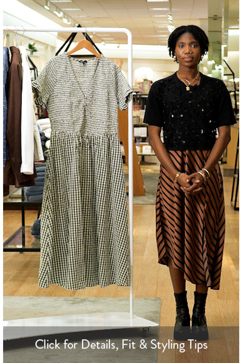 Eliza Check Midi Dress