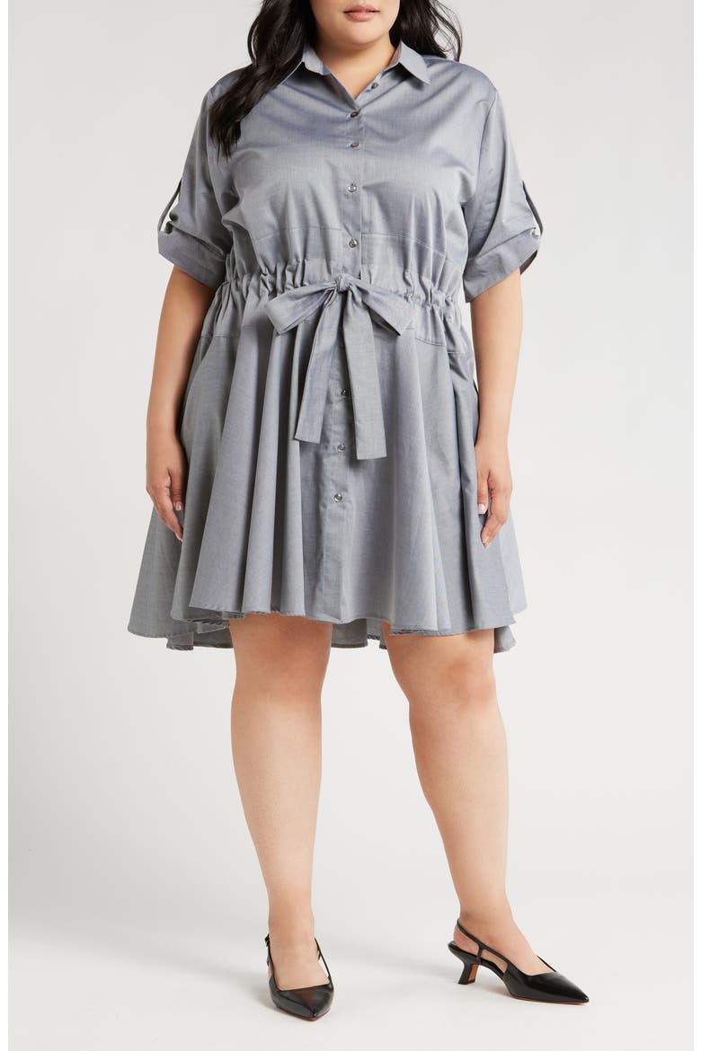 Meadow Drawstring Waist Shirtdress