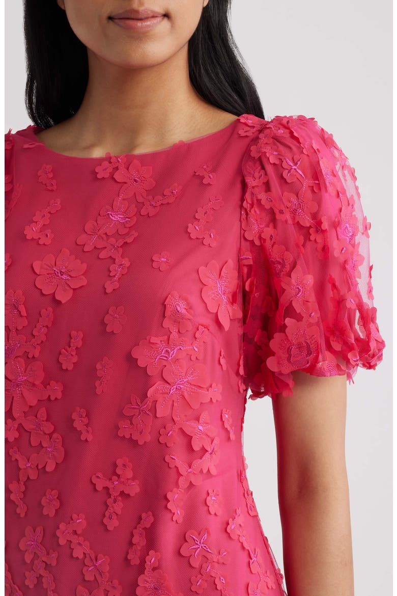 Puff Sleeve Shift Dress