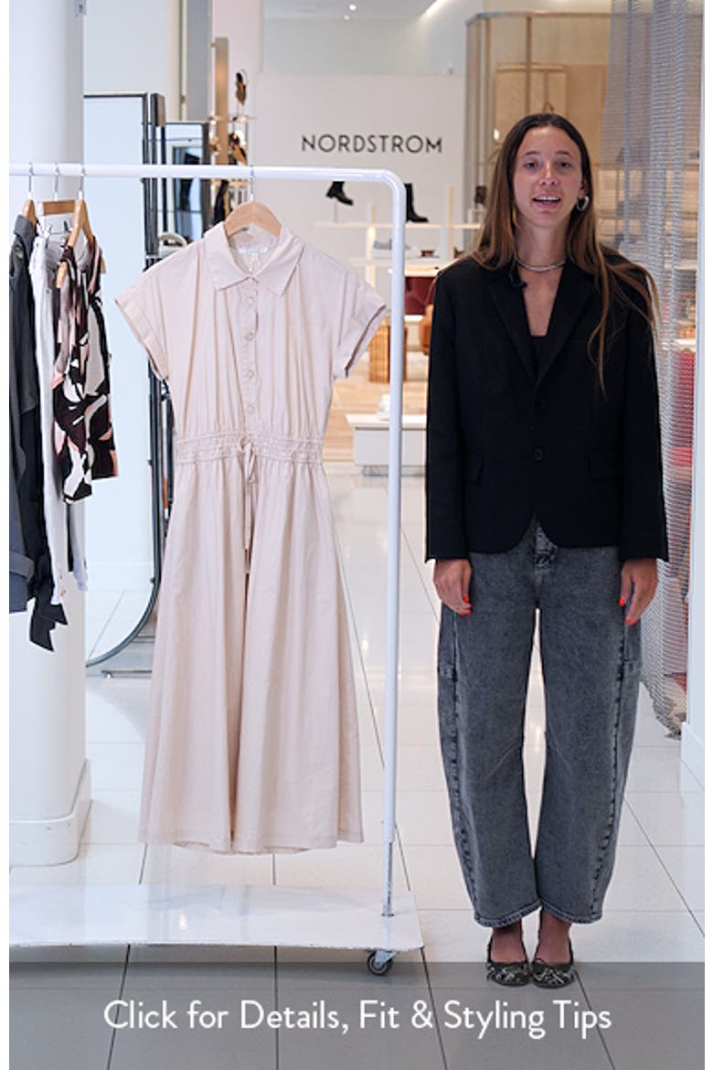 Tie Waist Midi Shirtdress