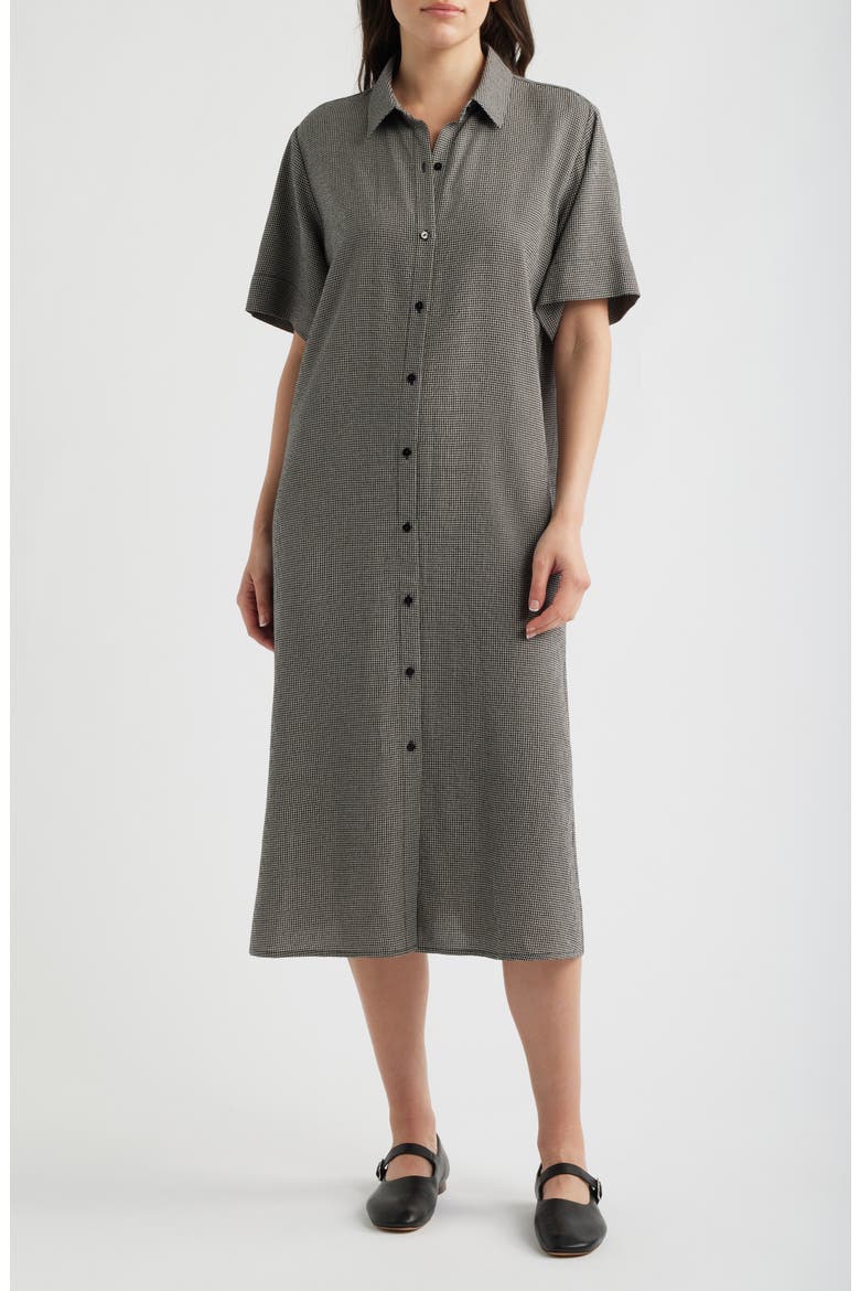 Classic Collar Check Shirtdress