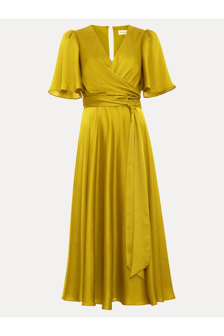 Abbie Draped Tie Waist Wrap Dress