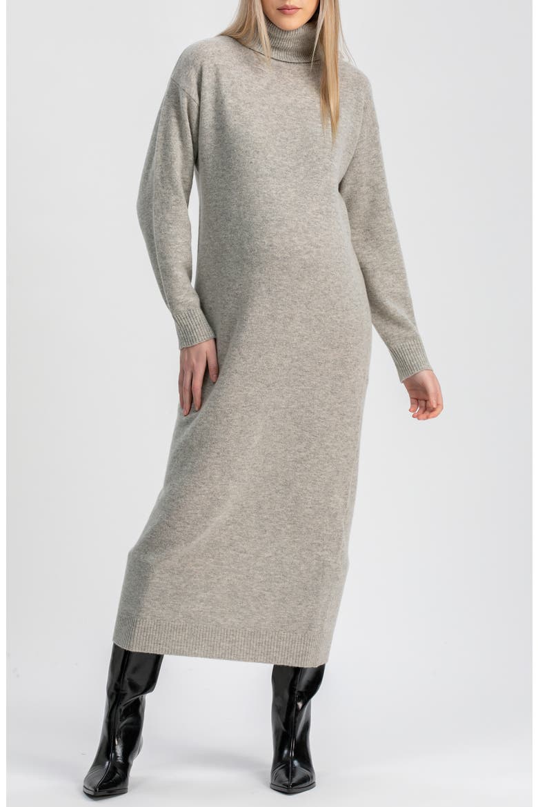 Gressoney Long Sleeve Maternity Sweater Dress