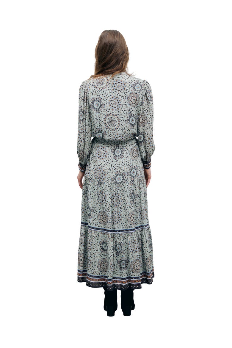 Cyril Long Sleeve V-Neck Maxi Dress