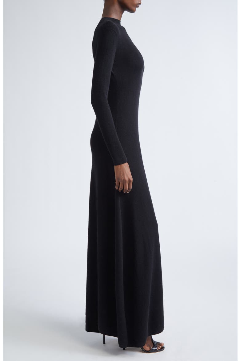 Long Sleeve Cashmere & Silk Blend Midi Sweater Dress