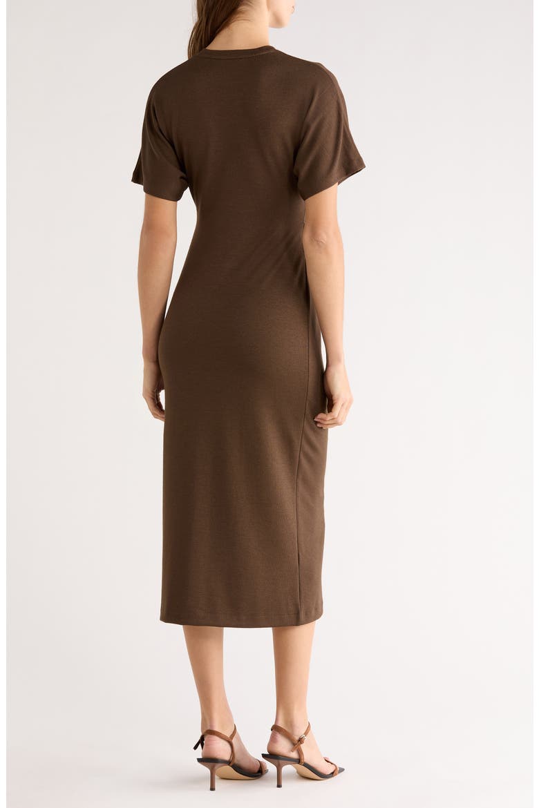 Side Ruched Midi Dress