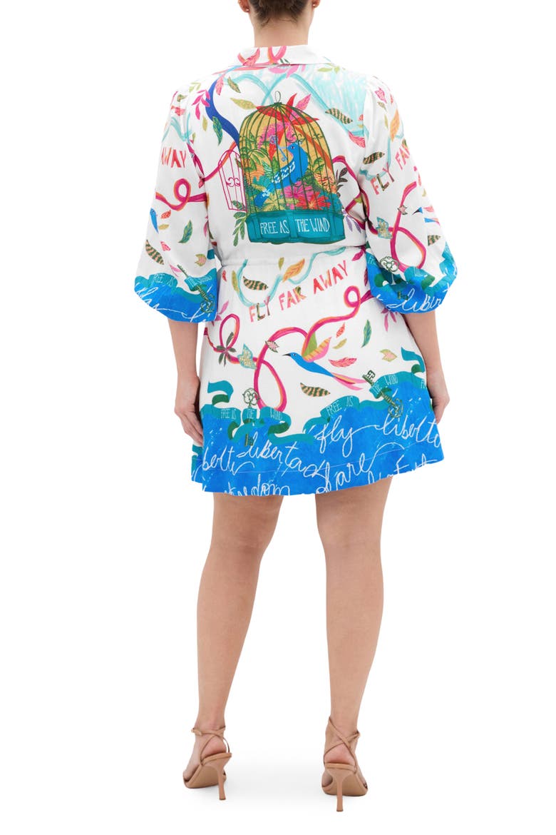 Tahlia Allover Print Minidress