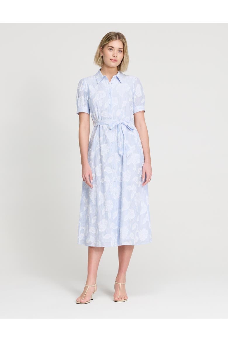 Petite Mariah Tie Waist Midi Shirt Dress