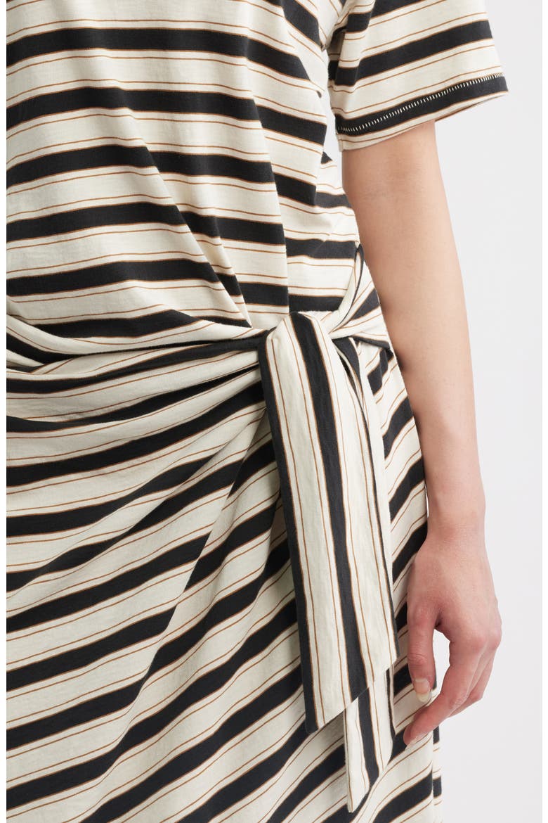The Slub Stripe T-Shirt Maxi Dress
