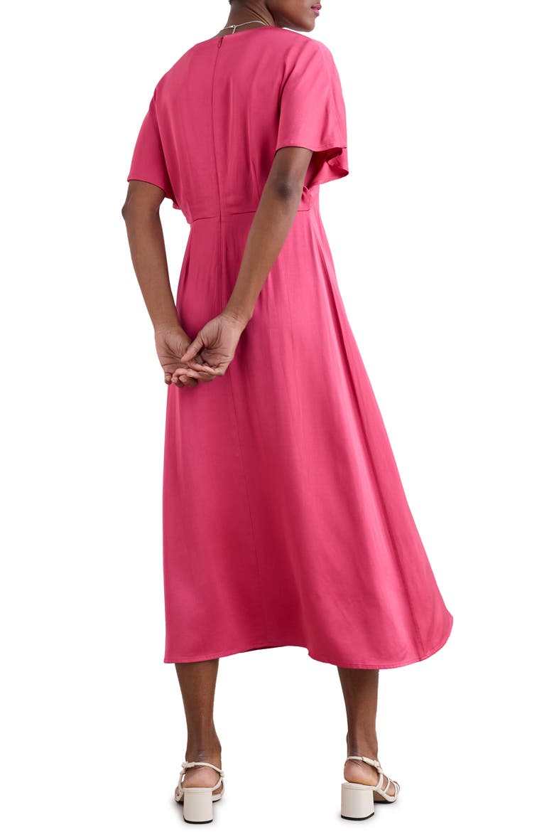 Evenglow Dolman Sleeve Satin Dress