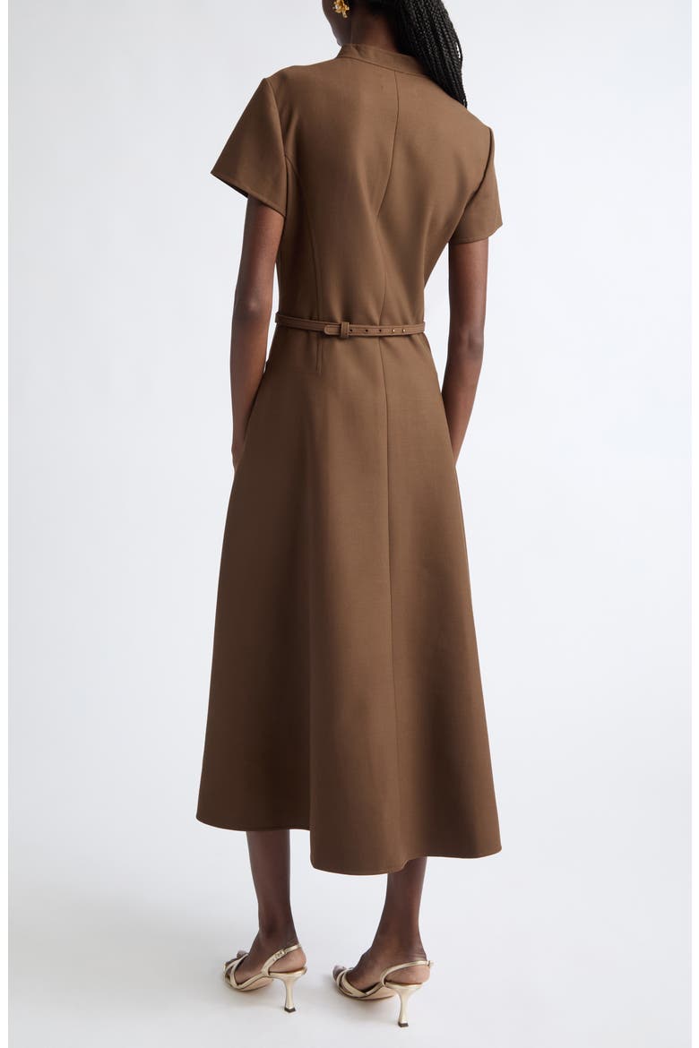 Belted Midi Polo Dress