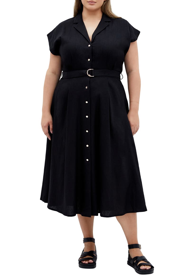 Liliana Short Sleeve Maxi Shirtdress