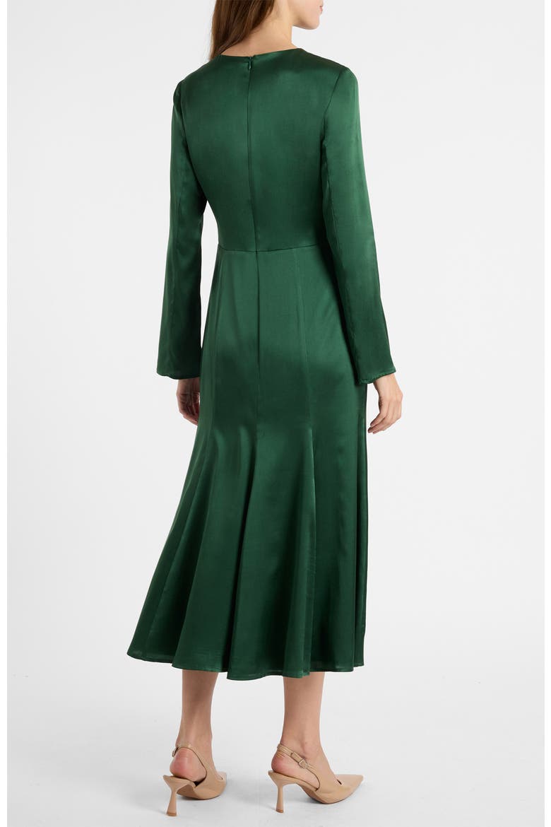 Melara Midi Dress in Stretch Silk Crepe de Chine