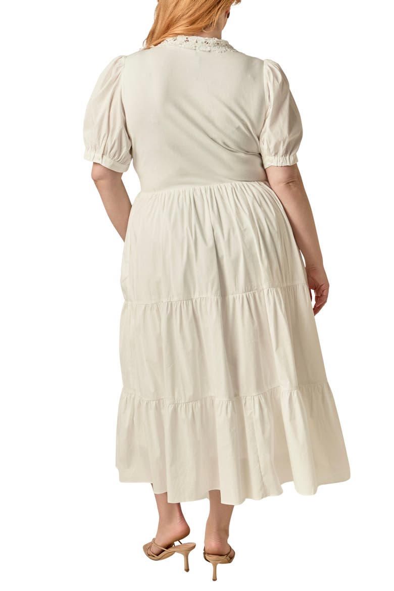 Mixed Media Midi Dress