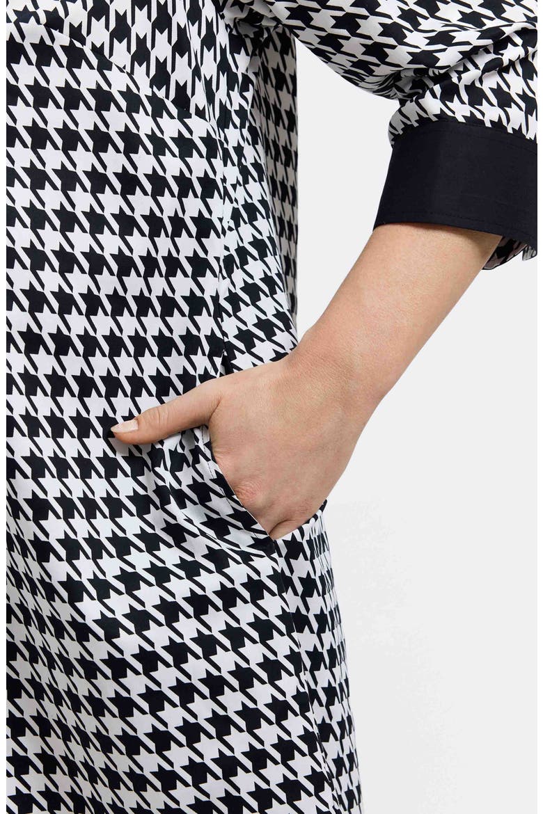 Sloane Houndstooth Cotton Shirtdress