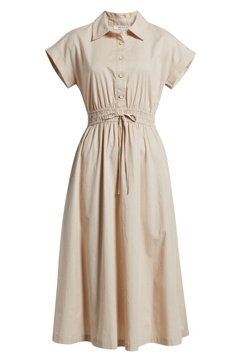 Tie Waist Midi Shirtdress