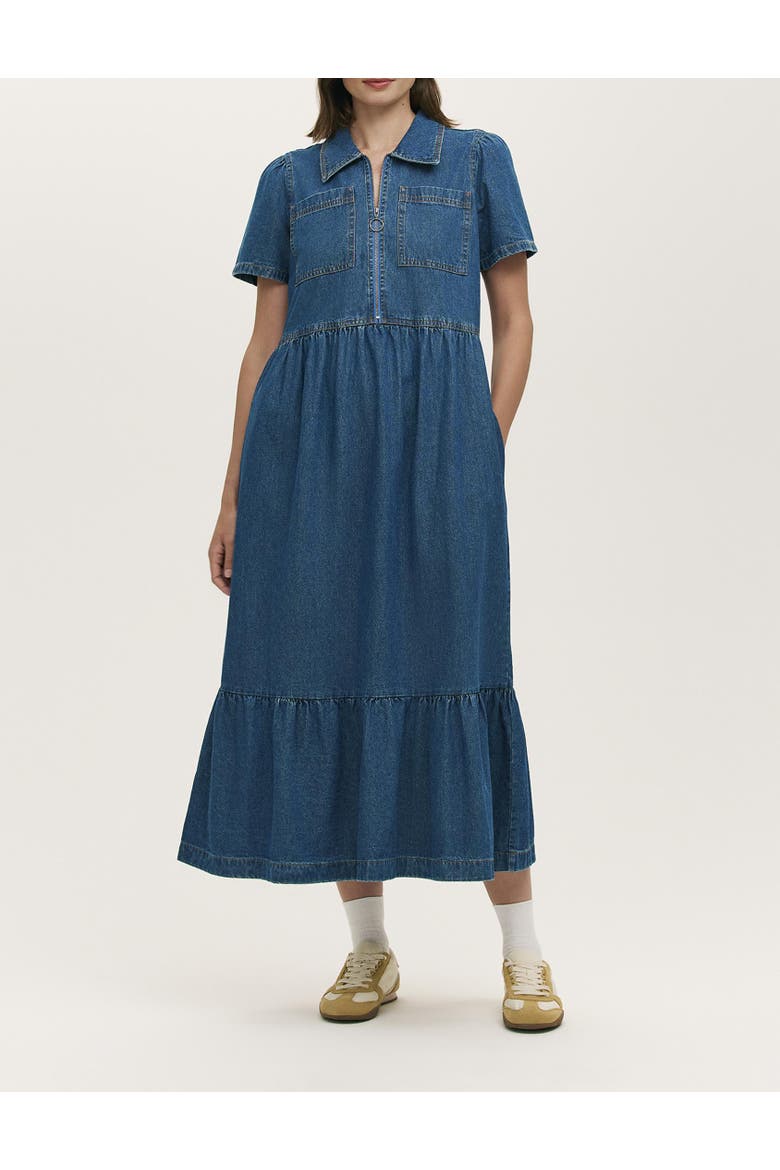 Tania Denim Midi Shirt Dress