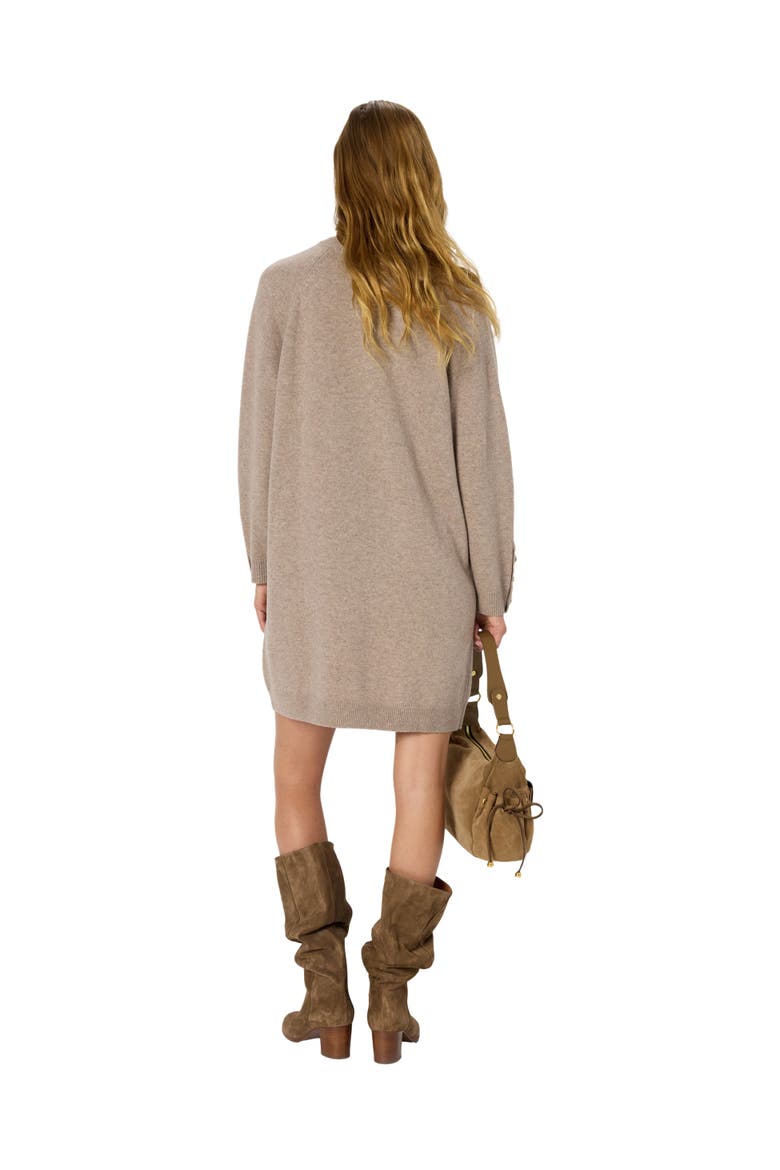 Loma Button-Shoulder Knitted Dress