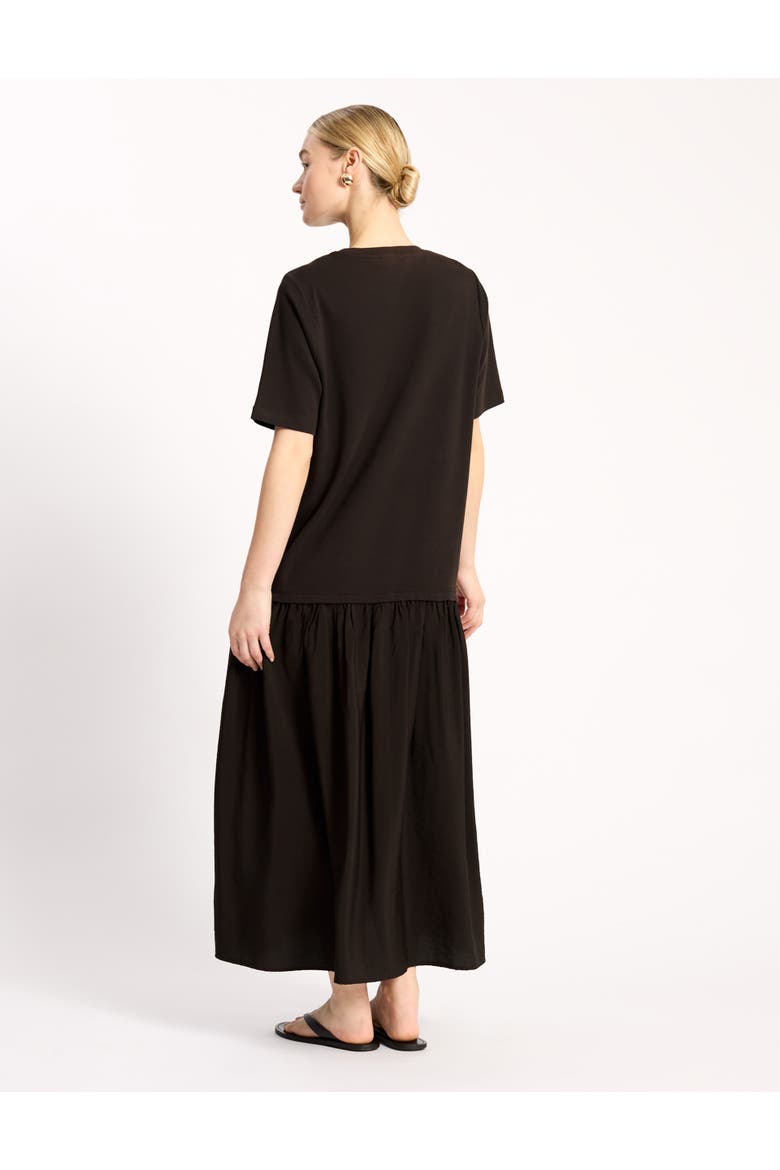 Boxy Crew Neck Maxi Dress