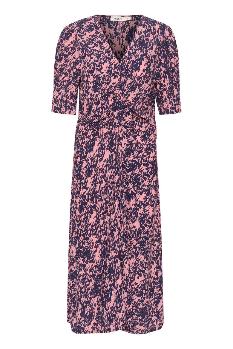 SLSylvia V-neck Short Sleeve Midi Dress