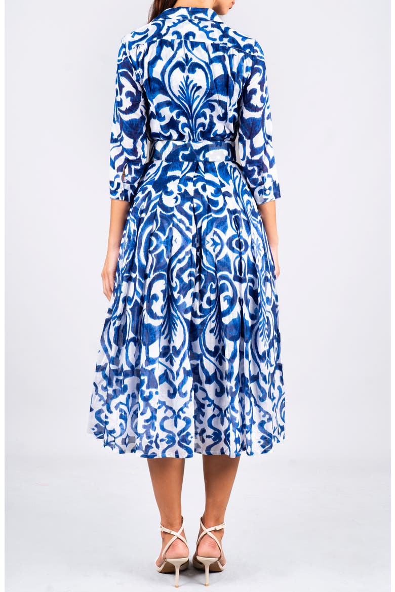 Maiolica Tile Midi Shirtdress