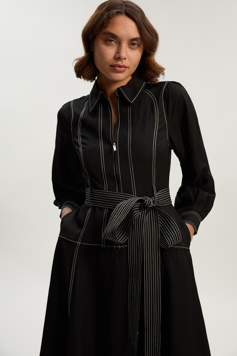 Twill Maxi Dress