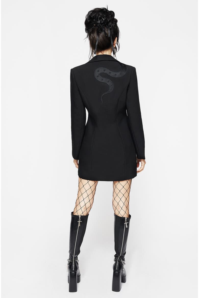 Slither Embroidered Blazer Dress