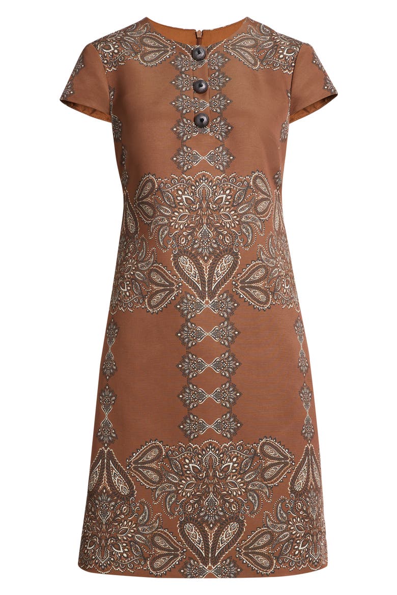 Paisley Print Shift Dress