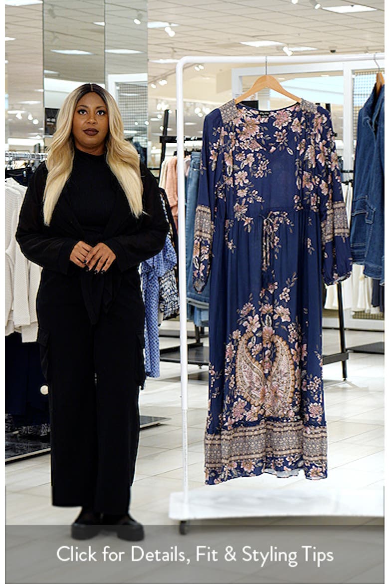 Destiny Floral Tie Waist Maxi Dress