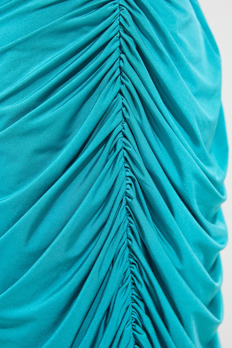 Long Sleeve Ruched Maxi Dress