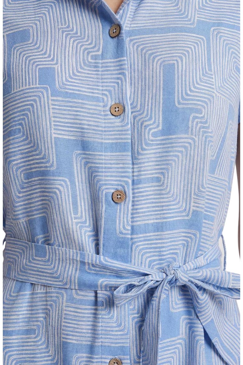 Inter Twine Womens Linen Shirt Dress