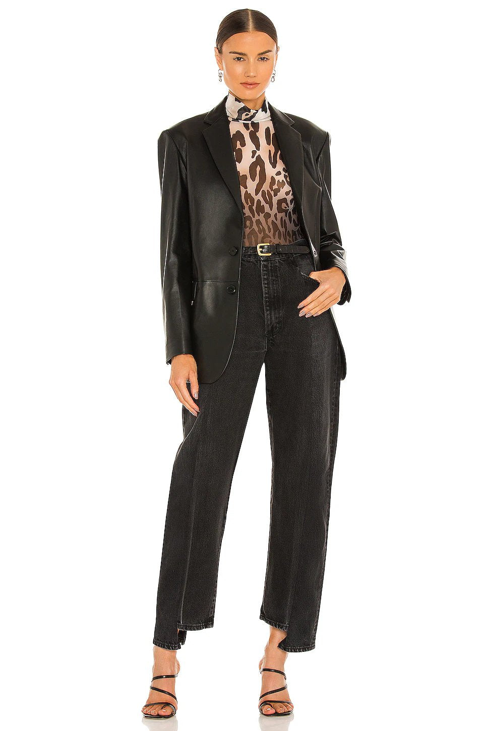 AFRM Zadie Top in Ombre Leopard - Image 5