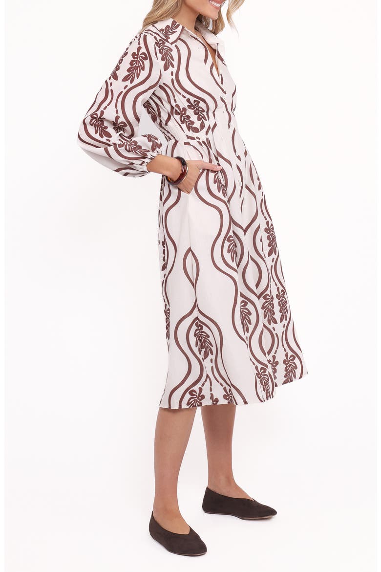 Lira Long Sleeve Midi Shirtdress