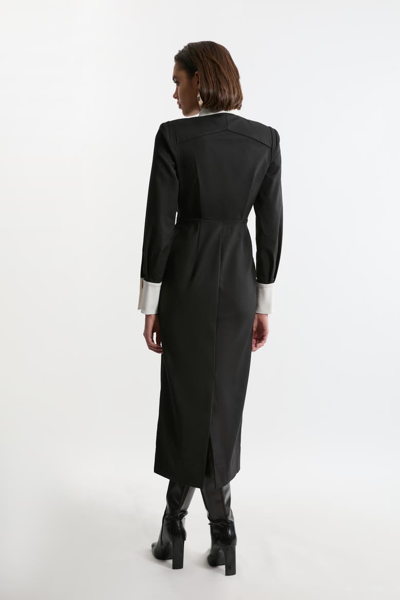 Techno Cotton Shirt Maxi Shirt Dress