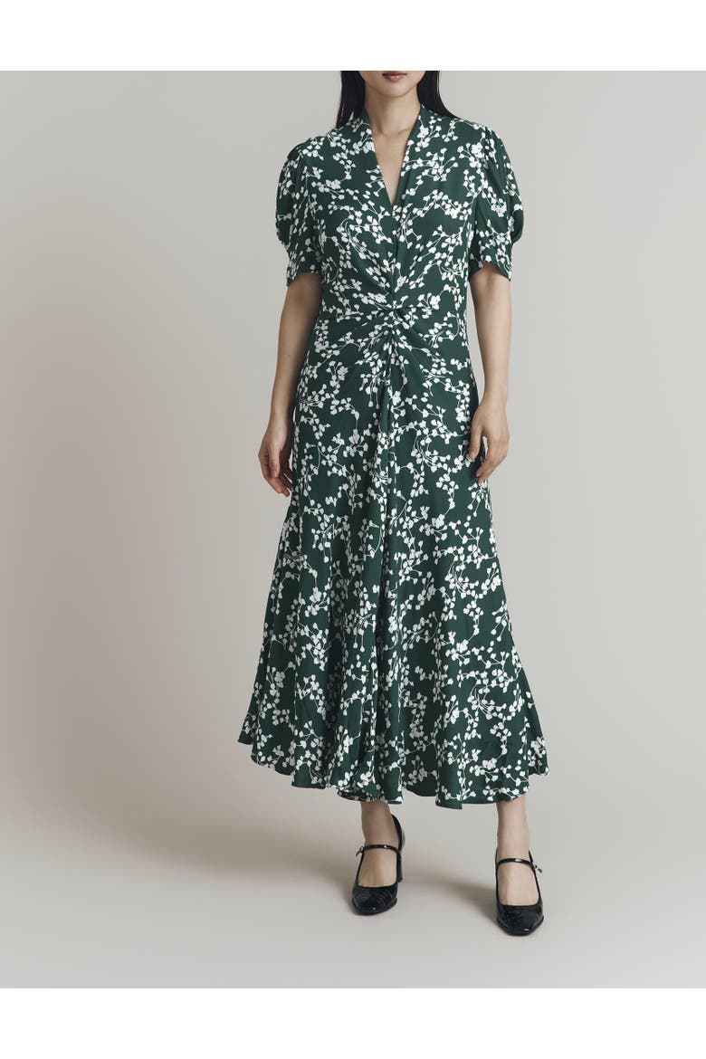 Capri Crepe Floral Midi Dress