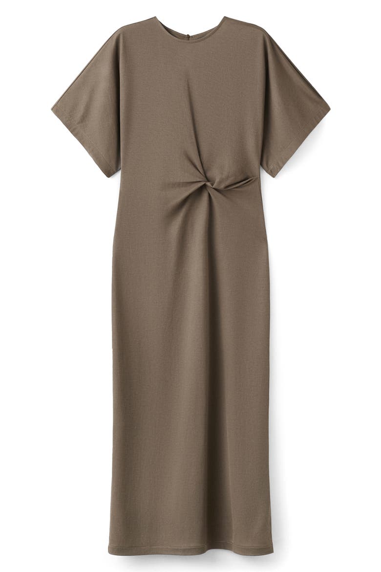 Gathered Midi Dress