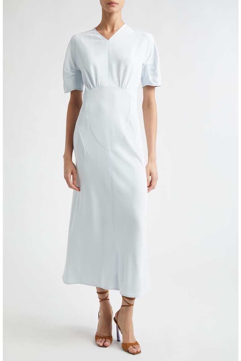 Gathered Detail Midi Dress
