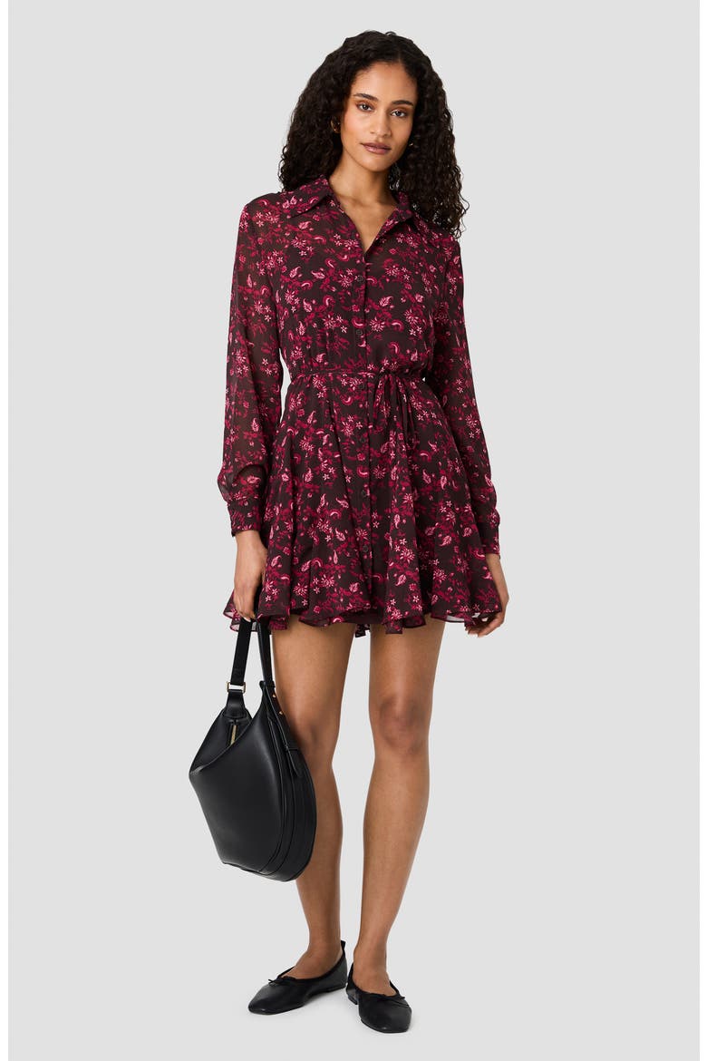 Marina Silky Long Sleeve Minidress