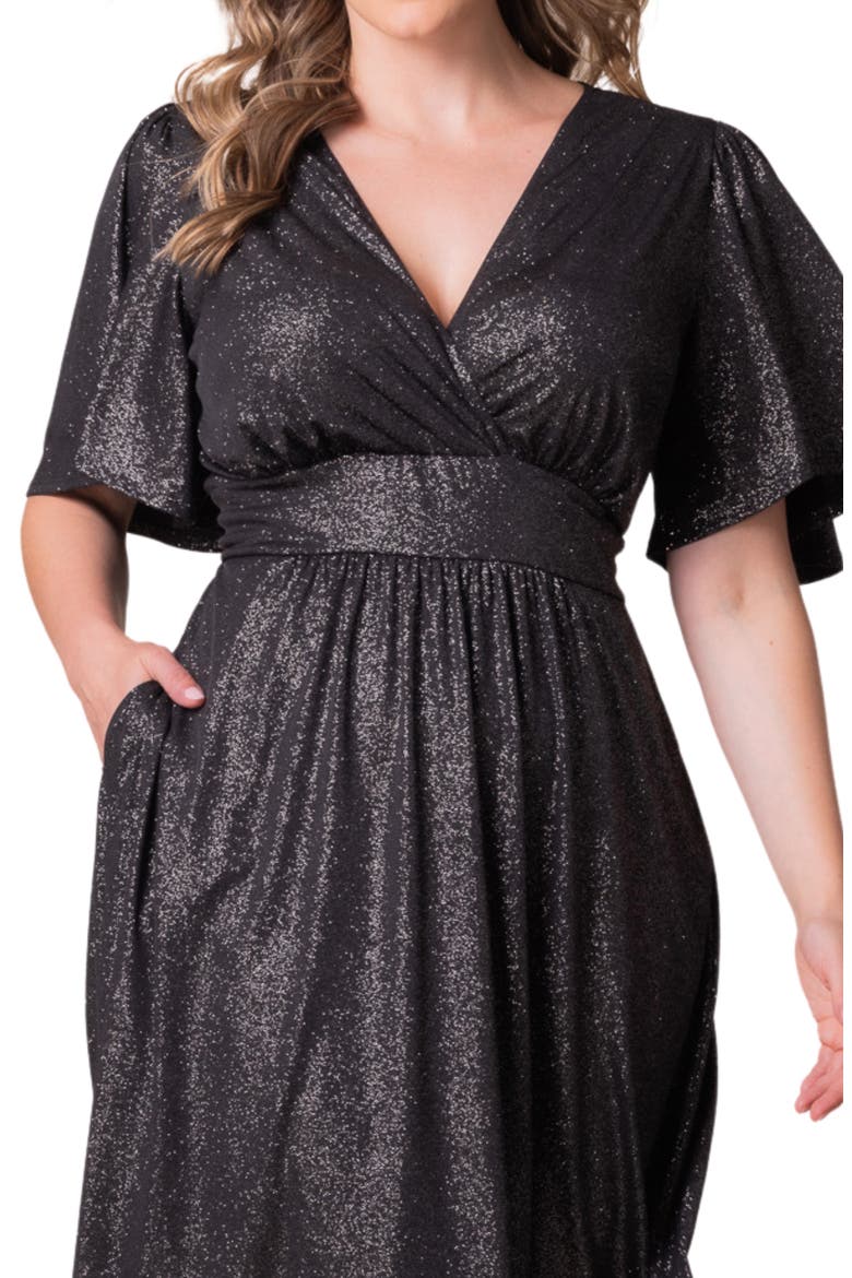 Crystal Cove Metallic Cocktail Dress