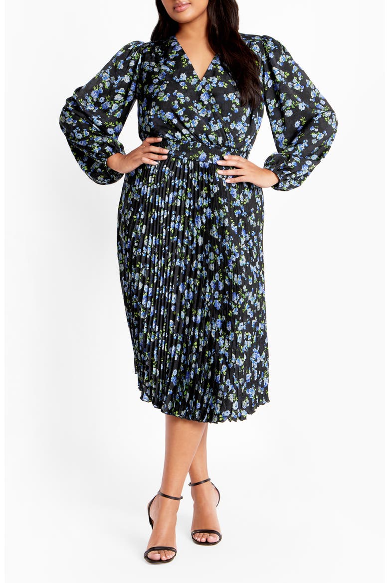 Nina Floral Midi Dress(Plus)