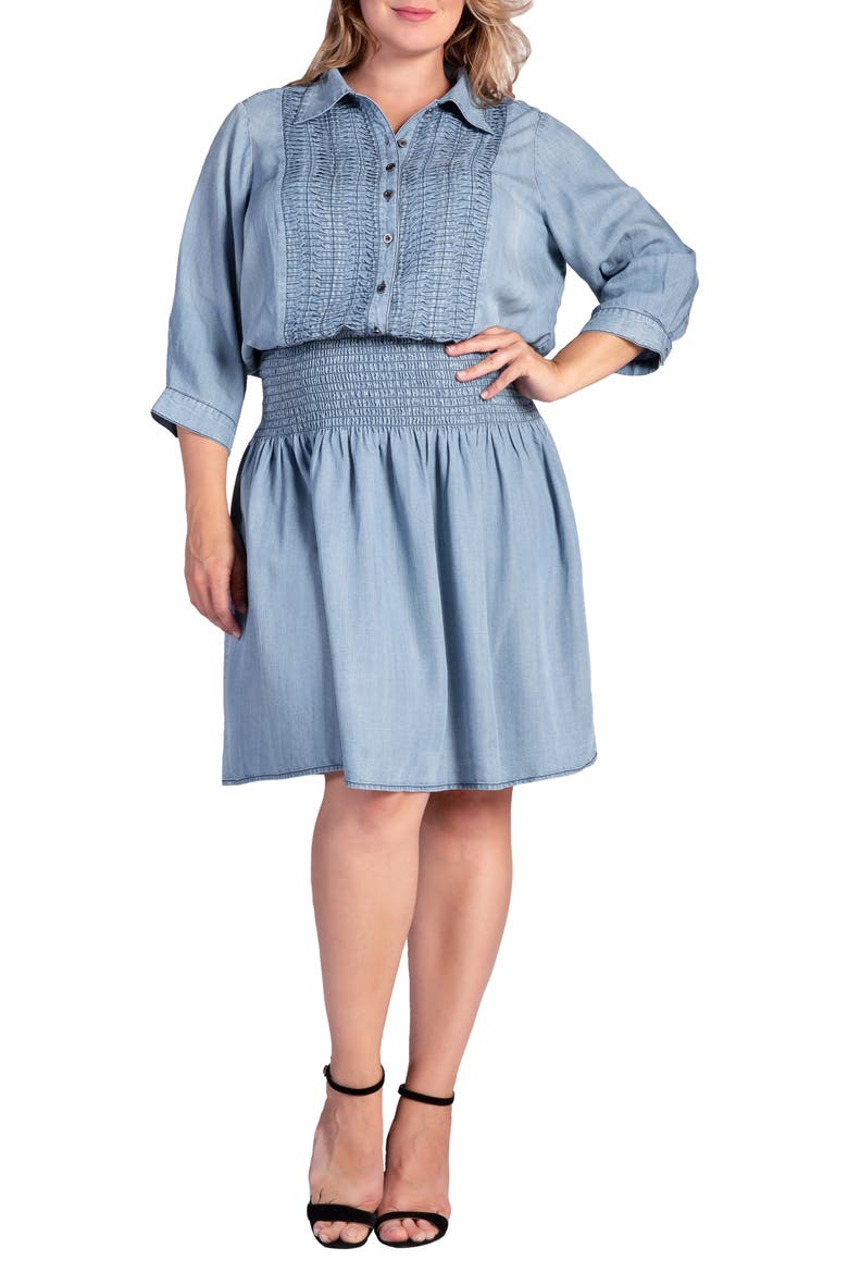 Felis Smocked Shirtdress