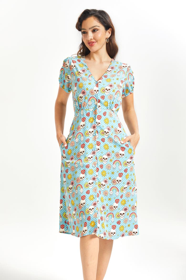 Sundae Stunner Button Front Dress