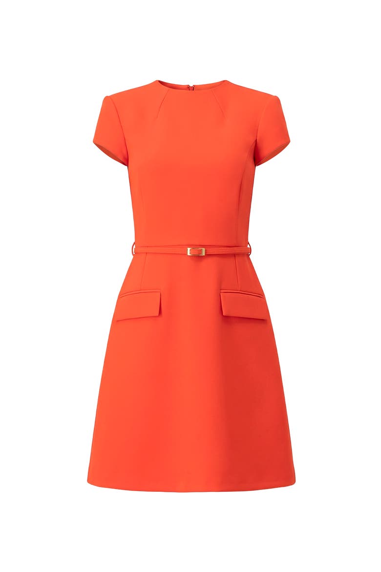 Short Sleeve High Neck Dress adn Belt
